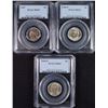 Image 1 : ( 2 ) 1945-P & ( 1 ) 1947 JEFFERSON NICKELS, PCGS MS-65