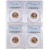 Image 1 : ( 4 ) PCGS GRADED JEFFERSON NICKELS: 1946-D MS-65, 2-47-D MS-65 & 51-D MS-66