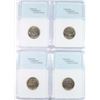 Image 2 : (4) 1954-D JEFFERSON NICKELS NNC GRADED SUPERB GEMS