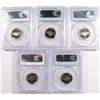 Image 4 : (5) JEFFERSON NICKELS PCGS PR-69 DCAM