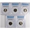 Image 1 : (5) JEFFERSON NICKELS PCGS PR-69 DCAM