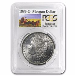 1885-O PCGS GRADED Stage Coach Silver Dollar BU RARE STAGECOACH SERIES