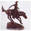 Image 1 : Frederick Remington "Arizona Cowboy" Pure Bronze Sculpture Handmade in the USA 13"x10"x5"