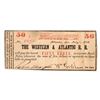 Image 1 : July 1, 1862 Fifty Cents The Western Atlantic R.R Signed