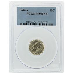 1944-S Mercury Dime PCGS Graded MS66FB