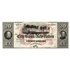 Image 1 : 1800's $20 City Bank of New Haven Connecticut Obsolete Note