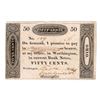 Image 1 : 1800's Fifty Cents Ohio Bank Scarce Signed Obsolete Note