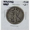 Image 1 : 1938-D Walking Liberty Half Dollar Silver Coin