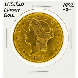 1902-S $20 Liberty Head Double Eagle Gold Coin