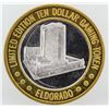 Image 2 : Eldorado Reno $10 Casino Gaming Token .999 Fine Silver Limited Edition
