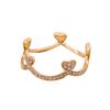 Image 1 : 14KT Rose Gold Crown Diamond Ring