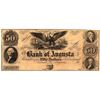 Image 1 : 1800's $50 State of Georgia Bank of Augusta Obsolete Currency Note