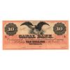 Image 1 : 1850's $10 Louisiana Canal Bank of New Orleans Note