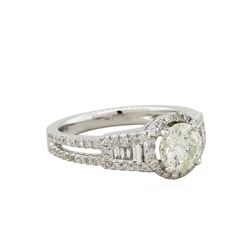 14KT White Gold 1.65ctw Round Brilliant Cut Diamond Engagement Ring