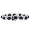 Image 2 : 14KT White Gold 61.74ctw Star Sapphire and Diamond Bracelet