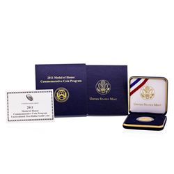 2011 $5 Uncirculated Medal of Honor Gold Coin