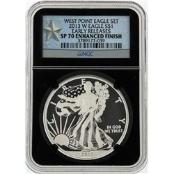 2013-W $1 American Silver Eagle Early Release NGC SP70 Enhanced Finish