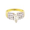 Image 2 : 18KT Platinum White and Yellow Gold 1.28ctw Diamond Engagement Ring