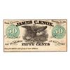 Image 1 : 1862 50 cents James C. Knox, Knox Corners, NY Note