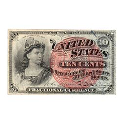 March 3, 1863 Ten Cent Fourth Issue Fractional