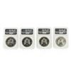 Image 2 : 4 Coin Set 1993-1996 $1 American Silver Eagle Coins NGC MS69