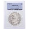 Image 1 : 1891-CC Morgan Silver Dollar Coin PCGS Graded MS63