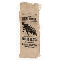 Sept 22-24, 1896 Third Annual Civil War Reunion Ribbon