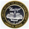 Image 1 : Flamingo Laughlin $10 Casino Gaming Token .999 Fine Silver Limited Edition