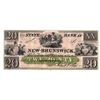 Image 1 : 1800's $20 The State Bank at New Brunswick Obsolete Note