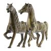 Image 1 : Pair of Ornate Bronze Horse Statues