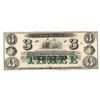 Image 1 : 1800s $3 New England Commercial Bank Obsolete Currency Note