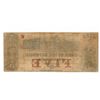 Image 2 : 1855 $5 The Bank of the Republic Obsolete Bank Note