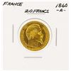 Image 1 : 1860A France 20 Francs Gold Coin