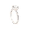 Image 3 : 14KT White Gold 0.54ctw Round Diamond Engagement Ring