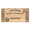 Image 1 : 1861 $2 The State of North Carolina Confederate Currency Note