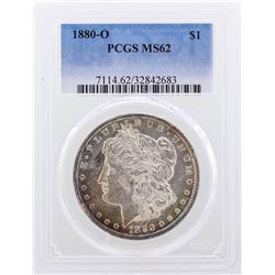 1880-O Morgan Silver Dollar Coin PCGS Graded MS62