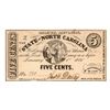 Image 1 : 1866 5 Cents State of North Carolina Fractional Note