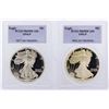 Image 1 : 1994-P & 1995-P Silver Eagle Coin Set PCGS Graded PR69DCAM