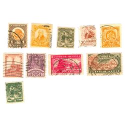 Mexico Postage Stamps Lot of 10