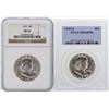 Image 1 : Set of 1958 & 1958-D Franklin Half Dollar Graded Coins