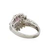 Image 4 : 18KT White Gold 1.06ctw Diamond and Spinel Ring
