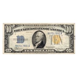 1934A $10 North Africa Emergency Currency Note
