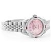Image 2 : Womens Rolex Stainless Steel Diamond and Ruby Datejust Wristwatch