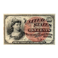 March 3, 1863 Ten Cent Fourth Issue Fractional