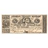 Image 1 : 1862 $10 Arkansas Treasury Warrant Obsolete Note