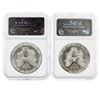 Image 7 : Set of (10) 1990-1999 $1 Silver Eagle Coins NGC Graded MS69