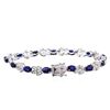 Image 2 : 14KT White Gold 7.55ct Sapphire and Diamond Bracelet