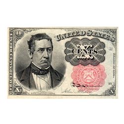 1874 Ten Cent Fifth Issue Fractional