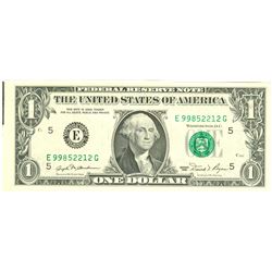 1981 $1 Federal Reserve Note ERROR Misalignment Margin