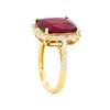Image 3 : 14KT Yellow Gold 7.56ct Ruby and Diamond Ring